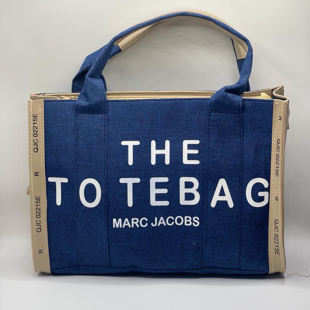 Blue tote bag