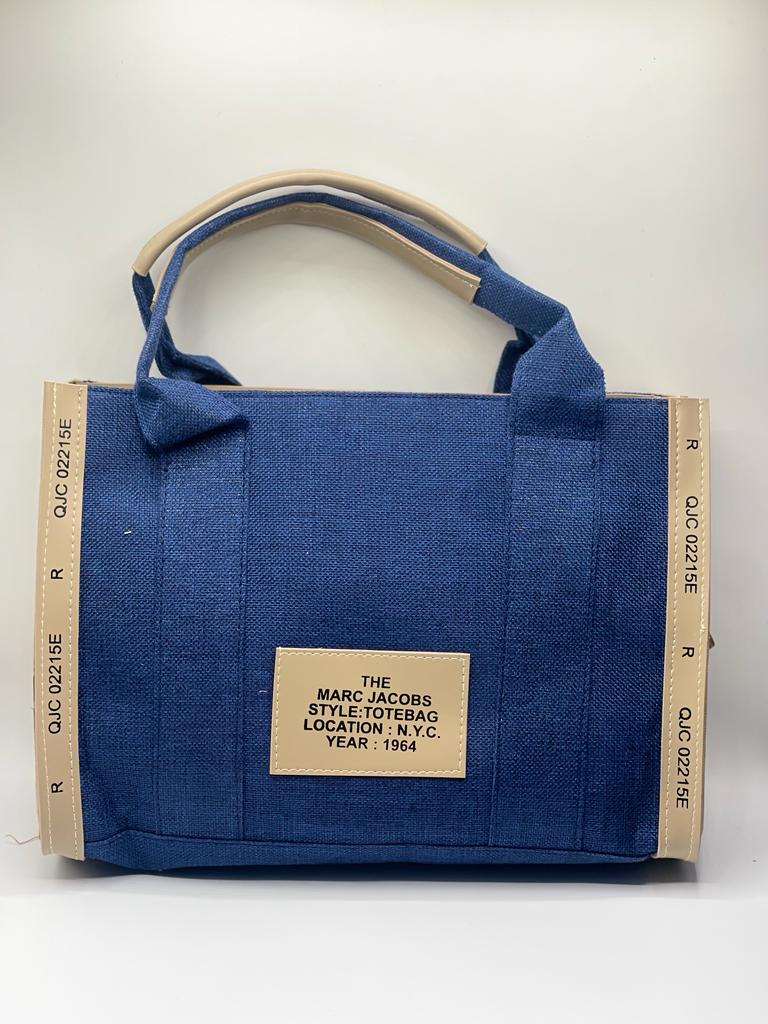 Blue tote bag